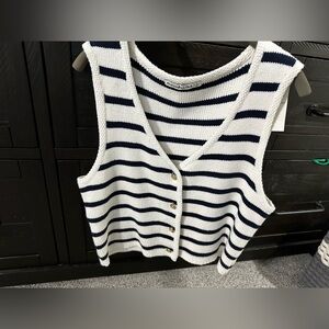 NWT Abercrombie Button Up Knit Vest